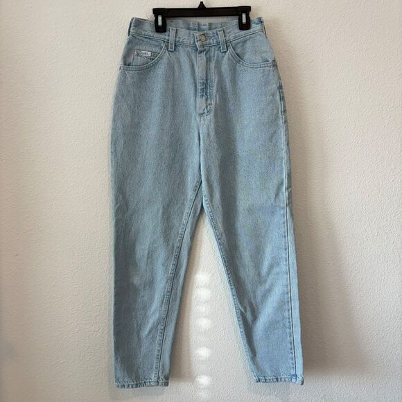Vintage LEE Jeans Women's Size 10 Petite Tapered High Rise Made in USA Mom Jeans - Picture 1 of 8